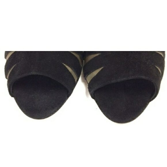 Black Paul Andrew 'Hanaa 90' Suede Cutout Booties - 36 - Picture 10 of 10